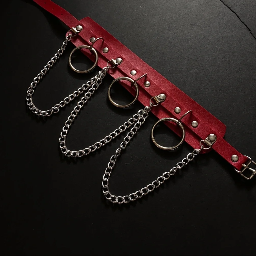 SOLD ‘BLOODLUST’ Goth Bondage Choker Necklace 🔪⛓️ - Picture 5 of 6